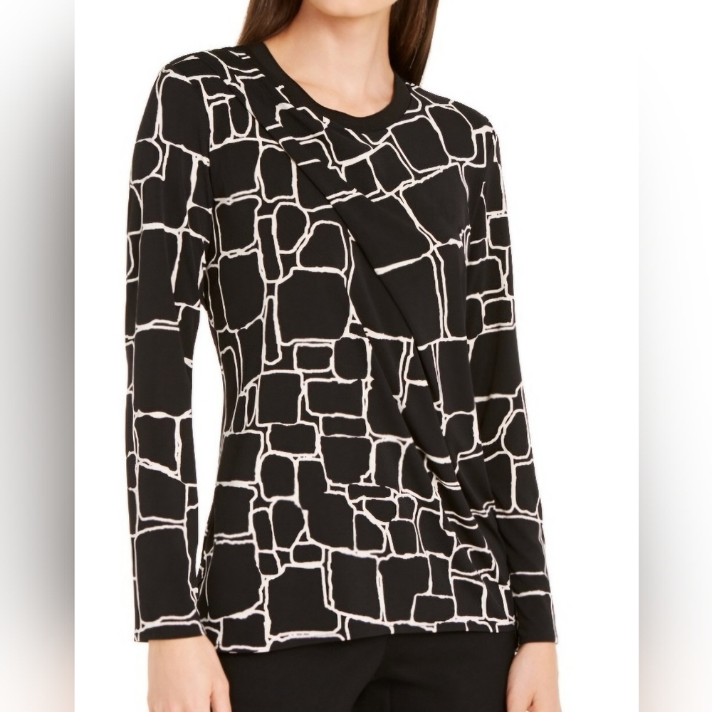 Alfani Rouge Romance Long Sleeve Top